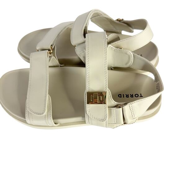 Torrid Ivory Chunky Strap Sandal Women’s Size 11 WW - Picture 5 of 10